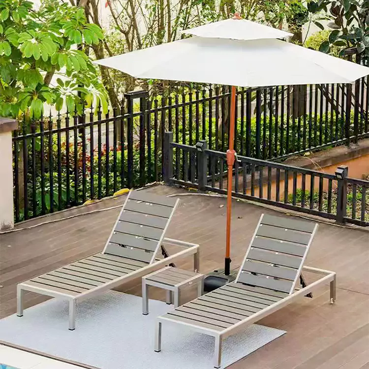 Chaise longue extérieure commerciale pour hôtel et complexe hôtelier