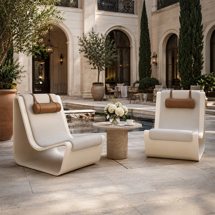 Chaise longue d'extérieur Curve FRP