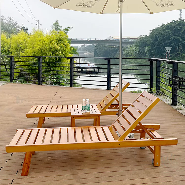 Commercial Outdoor Sun Lounger for Hotel and Resort