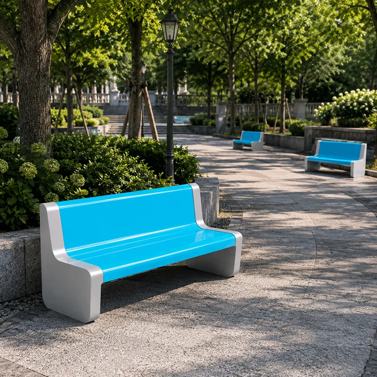 Banc commercial moderne en FRP