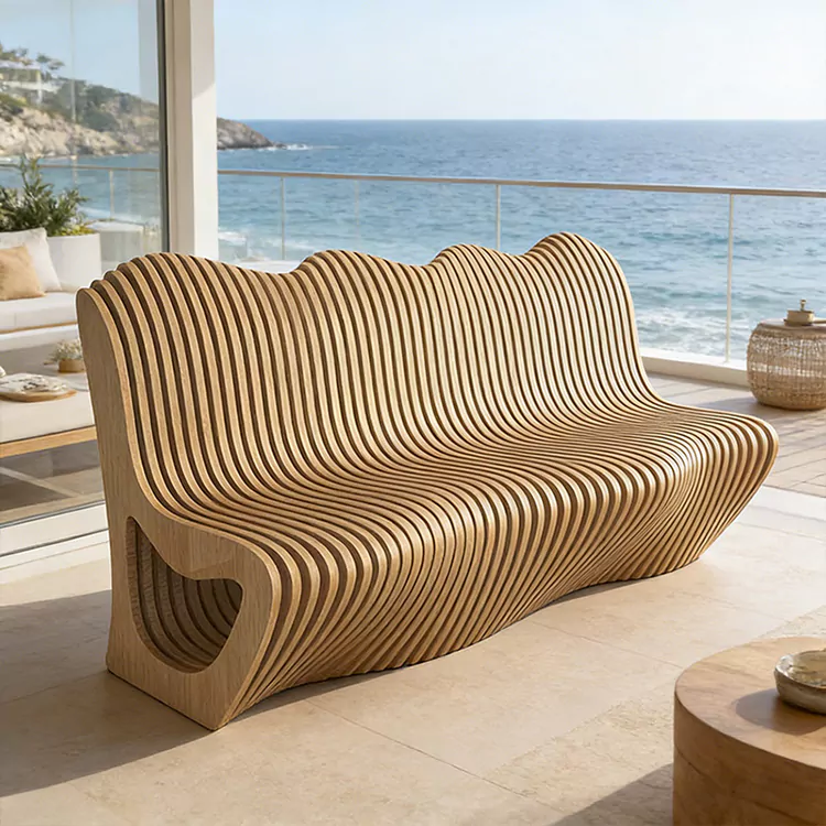Banc paramétrique en bois